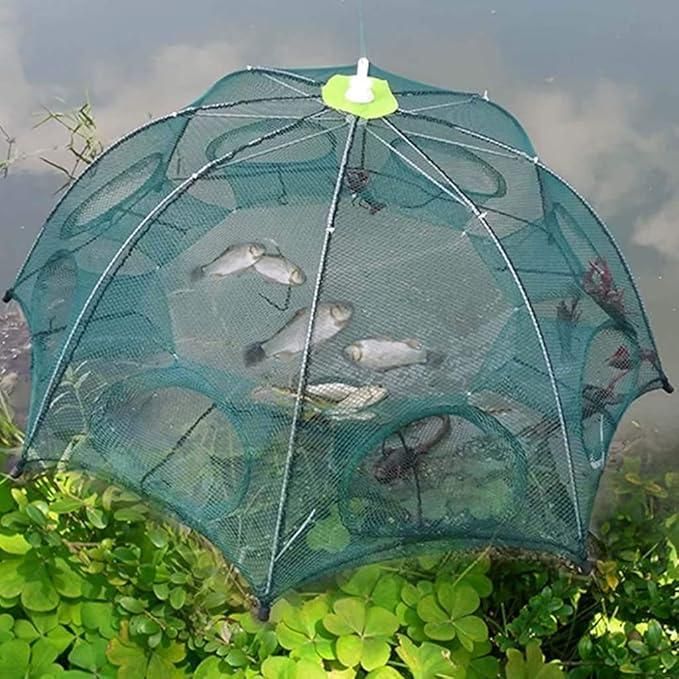 🎣Portable fishing Net–  Easy Catch for Fish, Crabs & More!