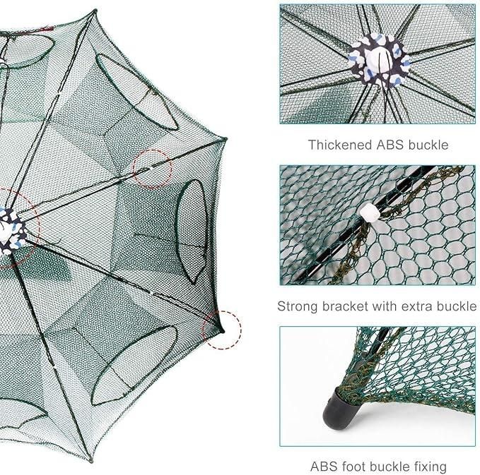 🎣Premium Portable Umbrella Fishing net || 8 pocket Foldable
