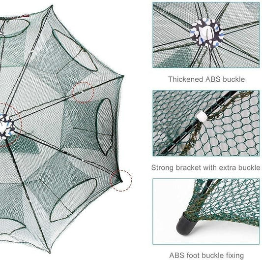 🎣Premium Portable Umbrella Fishing net || 8 pocket Foldable