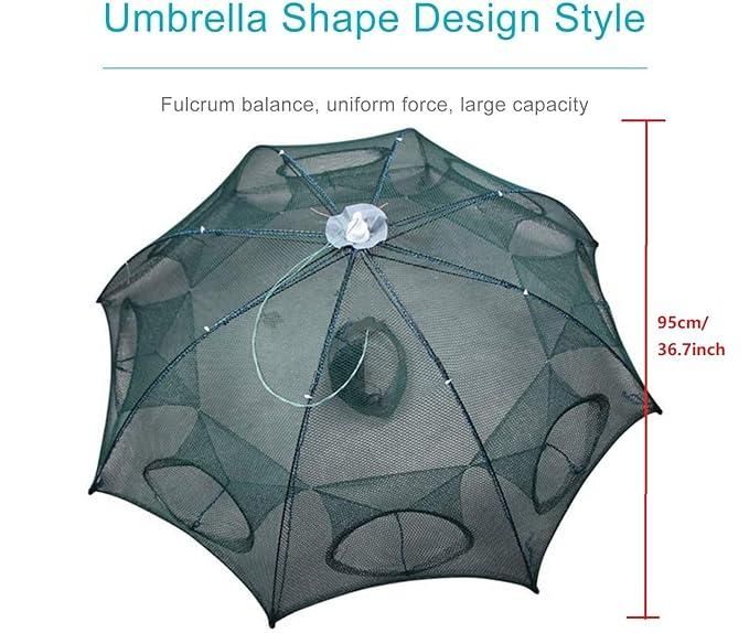 🎣Premium Portable Umbrella Fishing net || 8 pocket Foldable