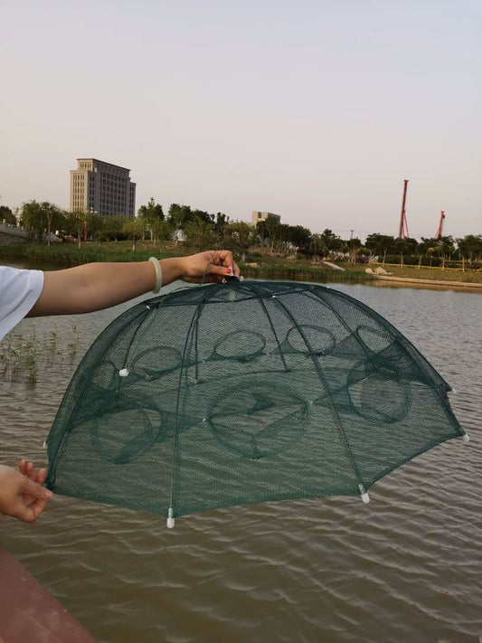 🎣Portable fishing Net–  Easy Catch for Fish, Crabs & More!