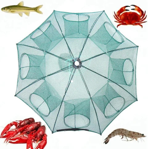 🎣Premium Portable Umbrella Fishing net || 8 pocket Foldable